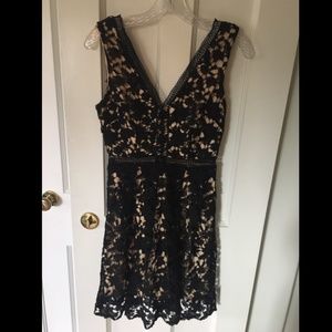 Alya (Francesca's) Black Lace Swing Dress [XS]